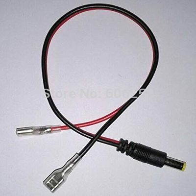 Davitu 12V DC 5.5 2.1 Male Terminal to red and black 6.3 plug 10PCS