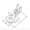 Davitu 500pcs/1000pcs 5.2 round lug cold pressing terminals M5 terminal For 0.25-4mm2 Wire connector terminal - (Color: Silver Color 1000Pcs, Pins: B 0.75-1.5mm2) view 4