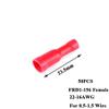 Davitu Hot 50Pcs X Male Female Bullet Connector Crimp Terminals Wiring For 22-16AWG 16-14AWG 0.5-1.5/1.5-2.5 Wire - (Color: Red) view 3