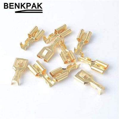 Davitu 10PCS 7.8mm Terminal 7.8 Male Female for H4 connector - (Color: 10pcs Female)