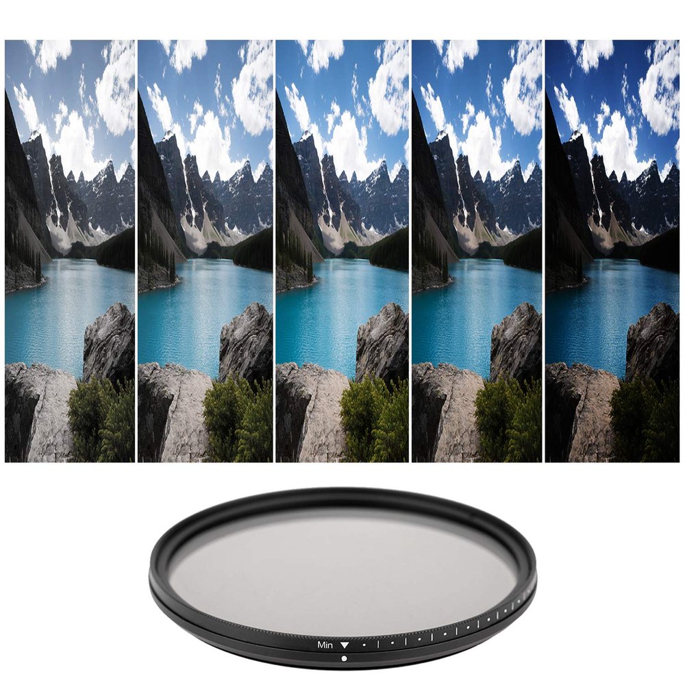 58mm Variable Neutral Density Filter for Fujifilm XC 16-50mm F4.5-6.7 Lens