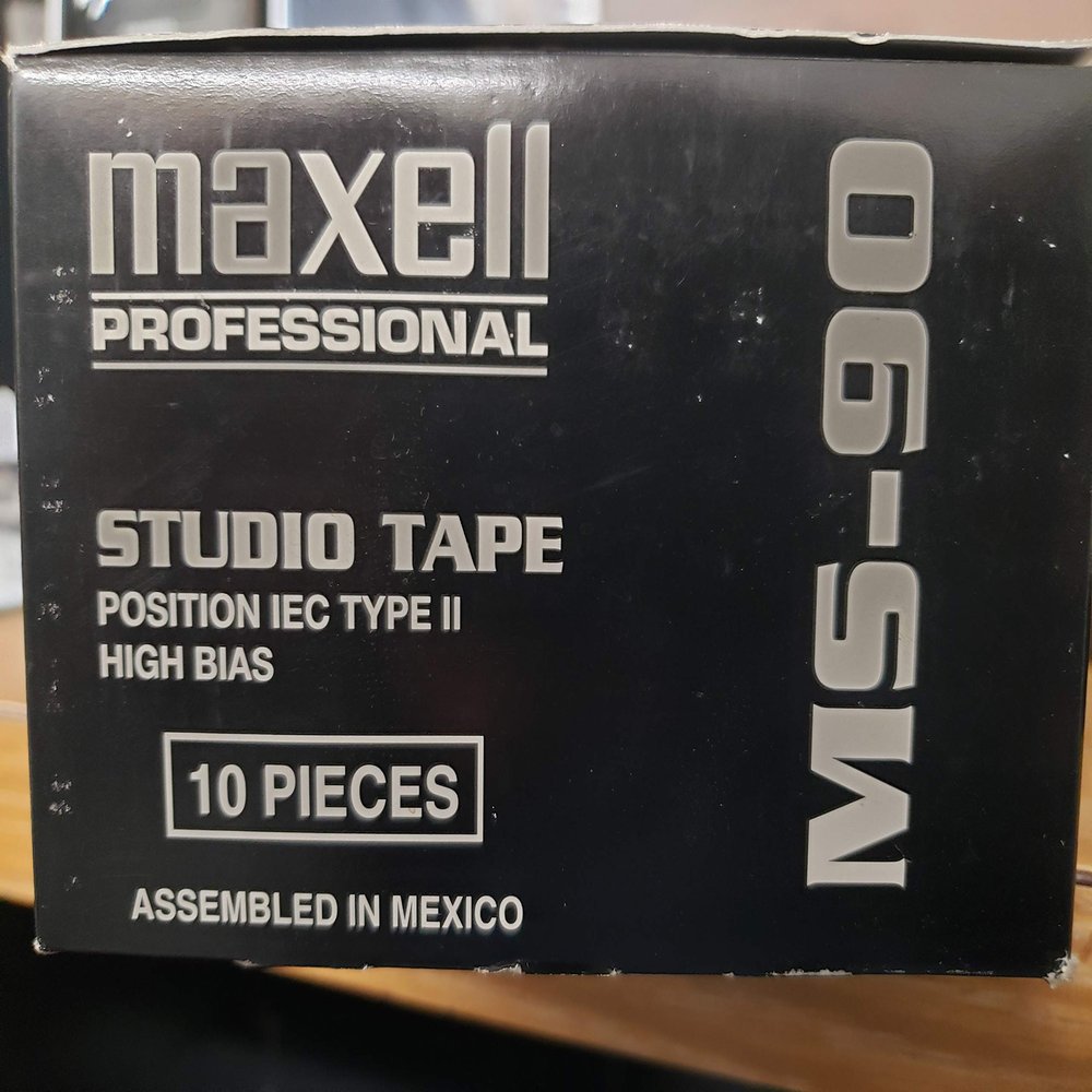 Maxell Professional Recording Tape, Black, 1 Count, 0.001 Inches Thick, Not Water Resistant, Compatible with Plastic, Metal, Rubber