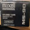 Maxell Professional Recording Tape, Black, 1 Count, 0.001 Inches Thick, Not Water Resistant, Compatible with Plastic, Metal, Rubber view 1