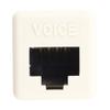 SMP Superior Molded Products UMJA601V UMJ Cat6 Voice Jack, Off White Bezel view 1