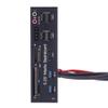 5.25" All-in-One Media Dashboard Multi-Function Front Panel Card Reader USB 2.0 and USB 3.0 ESATA Black Color view 2