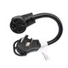 Parkworld 60752 Welder Adapter Cord Welding NEMA 14-60P to 14-30R Dryer 4 Prong Female, 30AMP, 1.5FT view 1