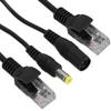 12V PoE Adapter, Power Over Ethernet Passive POE Adapter Cable Splitter Injector for Surveillance Camera(Black) view 4