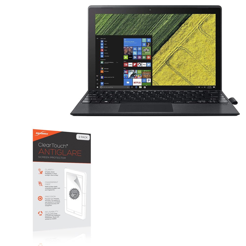 BoxWave Screen Protector Compatible with Acer Switch 3 - ClearTouch Anti-Glare (2-Pack), Anti-Fingerprint Matte Film Skin