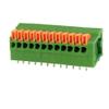 Davitu 5Pcs/KF141R 2/3/4/5/6/7/8/9/10/12 Pin 2.54mm Pitch 150V 1A Pcb Connector Spring Screless Terminal Block Right Angle Green PCB - (Pins: 5PCS KF141R-2Pin) view 2