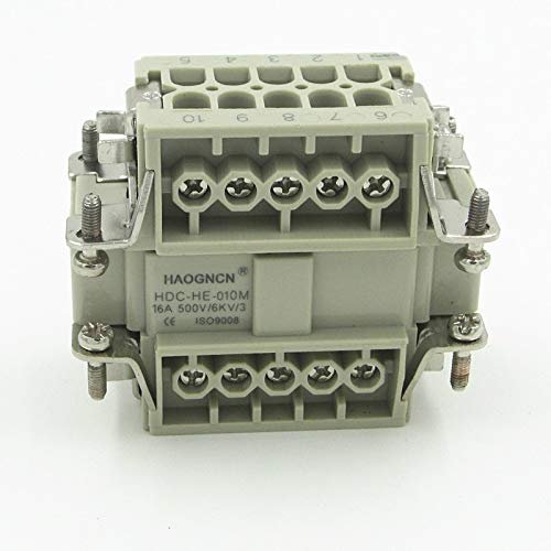 Davitu HDC-HE-010-M/F Heavy Duty connector 10 pin 16A rectangular connector hot runner