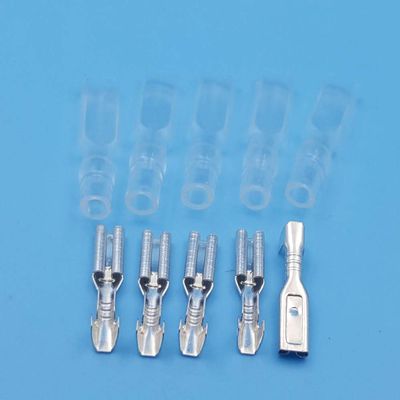 Davitu 100 sets Female 2.8mm/0.11" Crimp Terminal Female Spade Connector + Case Total