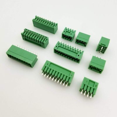 Davitu Spring-type screw-free wiring space 2.54mm Voltage 125V Current 4A Male to Female Plug Pin pluggable PCB Terminal Block - (Pins: 3sets 2p)