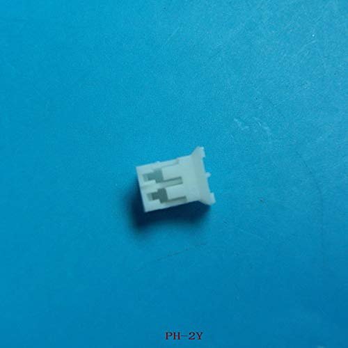 Davitu 1000pcs PH 2 Way Male Connector, PH 2.0 2 Pin Male Plug