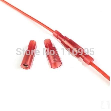 Davitu 10pcs male+10pcs female Nylon/bullet head / 22-16AWG / wire/terminal/RED/plug/fast terminal