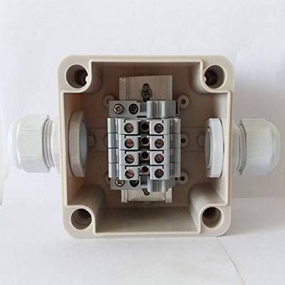 Davitu 1 in 1 out Junction Branch Box 60A Cable Plastic Waterproof Terminal Box