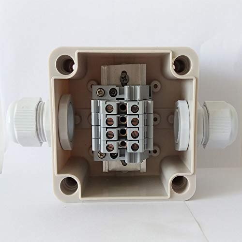 Davitu 1 in 1 out Junction Branch Box 60A Cable Plastic Waterproof Terminal Box