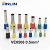Onvas 100Pcs/Lot Crimp Terminal VE1508 VE1510 VE1518 Tube Pre Insulating Terminal Bootlace Brass 1.5mm 16 AWG - (Color: VE1510, Pins: 1000 Pieces) view 3