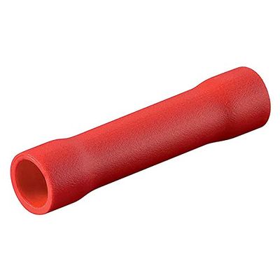 Davitu -17041 Butt Connectors, 19 A, Red (100 Pack) - (Color: Red)