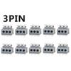Davitu 10pcs KF235 5.0mm PCB Board Pitch Without Screws Terminal Connectors 2/3/4Pin - (Color: 3 PIN) view 1