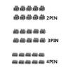 Davitu 10pcs KF235 5.0mm PCB Board Pitch Without Screws Terminal Connectors 2/3/4Pin - (Color: 3 PIN) view 2