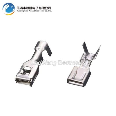 Davitu 100 PCS 6.3 Series Terminal Block Connector Terminal Car Connector Terminal Tin DJ623F-6.3B