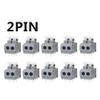 Davitu 10pcs KF235 5.0mm PCB Board Pitch Without Screws Terminal Connectors 2/3/4Pin - (Color: 2 PIN) view 1