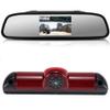 4.3 inch rear view mirror monitor+rear view camera carrierFiat Ducato X250 X290 bus box/Peugeot Boxter/Citroen Jumper/Dodge for all cars HD car rear view mirror 3rd rear view camera in brake light view 1
