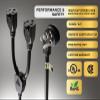 Cable Leader Ultra Low Profile Power Extension Cord Splitter Cable, 2 NEMA 5-15R to 1 NEMA 5-15P (16 AWG, 14 inches) view 4