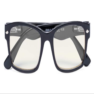 CessBlu Blue Light Filter Eyeglasses Readers,Anti Blue Rays,UV Protection,Computer Reading Glasses for Men Women(Black) +2.5