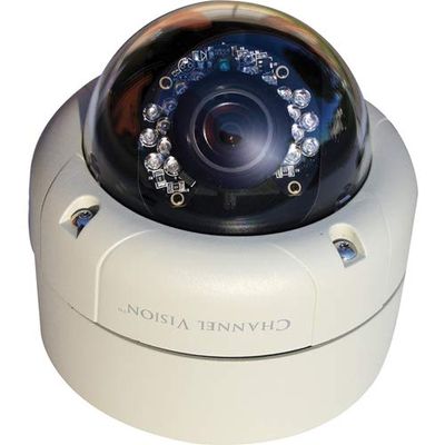 Channel Vision O3-6521 2 megapixel IP Dome Camera, Vari-Focal 2.7-9mm Lens, Vandal Proof, RJ45 Connection