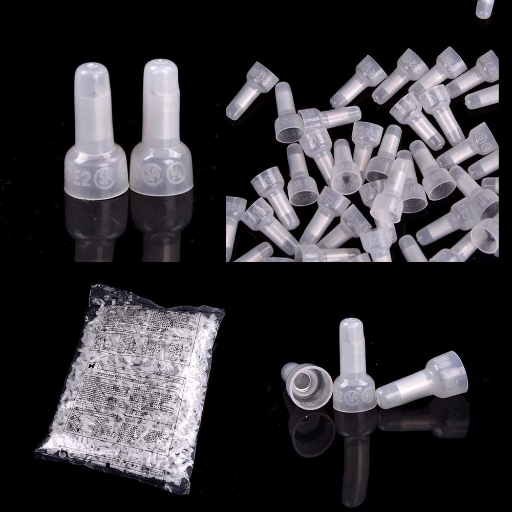 Davitu 1000Pcs/bag Closed End Crimp Cap 16-14 AWG Gauge Car Audio Wire Connector Terminals 2017 New