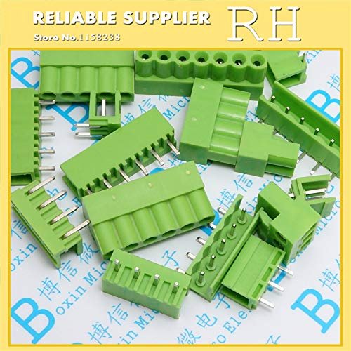 Davitu 20PCS/lot HT5.08 Green terminals 2P 3P 4P 5P 6P 8P 5.08MM bending - (Color: 2P)