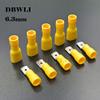 Davitu 100pcs 50pairs 2.8mm 4.8mm 6.3mm Female Male Electrical Wiring Connector Insulated Crimp Terminal Spade FDFD2-250 MDD2-250 - (Color: 2.8mm Red 50pairs) view 4