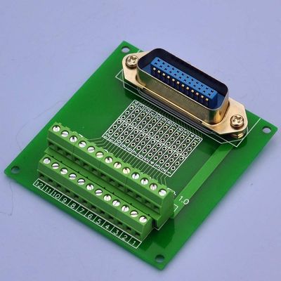 Davitu 24-Pin 0.085" Centronics Vertical Male Ribbon Connector Breakout Board.