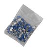 Davitu FDD 2-250 full Insulated female 1.5-2.5mm2 Crimp joint Terminal Cable Wire Connector instulating copper 100pcs/lot 16-14 AWG - (Color: Blue) view 3