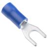 Davitu 100 x BLU 4.3MM ISOLATI Capocorda Terminale a forcella view 1
