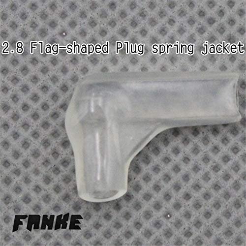 Davitu 100pcs/lot Flat-Shaped 2.8 Plug Spring Jacket/Sheath for Car Speaker Terminals