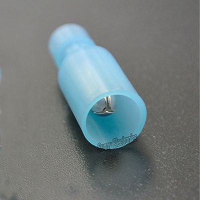 Davitu wholesale 500 PCS Blue Male 16-14 GAUGE NYLON BULLET CONNECTOR SFEMALE