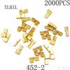 Davitu 2000Pcs/Lot 452-2 U-shaped Terminal Tab Cold Inserts Connectors Terminal Connector Cable Wire Cable Lug 0.75-1.5mm2 view 1