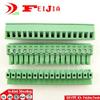 Davitu (100pcs/lot) 15EDGK-3.81-14P + 15EDGVC-3.81-14P Straight Pin Screw Terminal Block Connector Pluggable type view 2