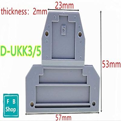 Davitu 10pcs/lot D-UKK3/5 UK Wire Cable UKK3 UKK5 double terminal sealing plate baffle plate