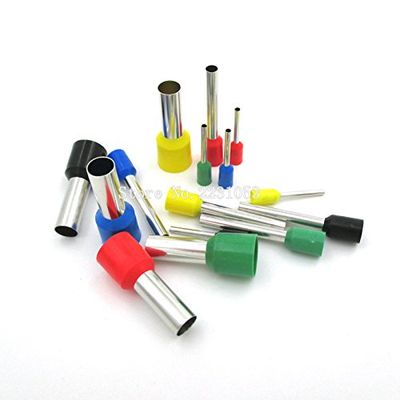 Davitu 100PCS/LOT E0506 Tube insulating Insulated terminals 0.5MM2 Cable Wire Connector Insulating Crimp Terminal Connector VE0506 - (Color: Blue F102B)