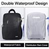 CADeN DSLR Camera Backpack Bag Waterproof Anti Theft with 15.6 inch Laptop Compartment, USB Charging Port, Tripod Holder, Rain Cover, Inner Case, Compatible for Sony Canon Nikon Olympus Black view 4