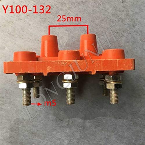 Davitu 1Pcs Y Series Electromotor's Binding Post Three-phase Motor Terminal Block Wiring Board Rack - (Color: Y100-132)