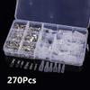 Onvas 270pcs Female Male Flat Plug Crimp Cable Terminals Connector Set - (Color: As the picture) view 1