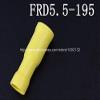 Davitu 500pcs FRD5.5-195 Yellow Vinyl Insulated Female Bullet Terminals and Connectors For 4.0-6.0mm2, 12-10 AWG Wire view 1