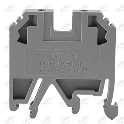 Davitu 10PCS JXB-2.5/35 SAK-2.5EN Economy type DIN terminal block Connector/Cable Connector/Wire Connector - (Color: Grey)