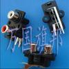 Davitu 2 bit RCA lotus audio socket black view 1