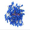 Onvas 100PCS 12 AWG Long Tube Insulated End Terminal Wire Copper Crimp Connector E4018 - (Color: blue) view 1