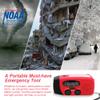 Portable Solar Emergency Weather Radio Hand Crank AM/FM NOAA Survival Radio with LED Flashlight 2000mAh Cellphone Charger for Smart Phone for Home Outdoor Camping Traveling Earthquake view 2
